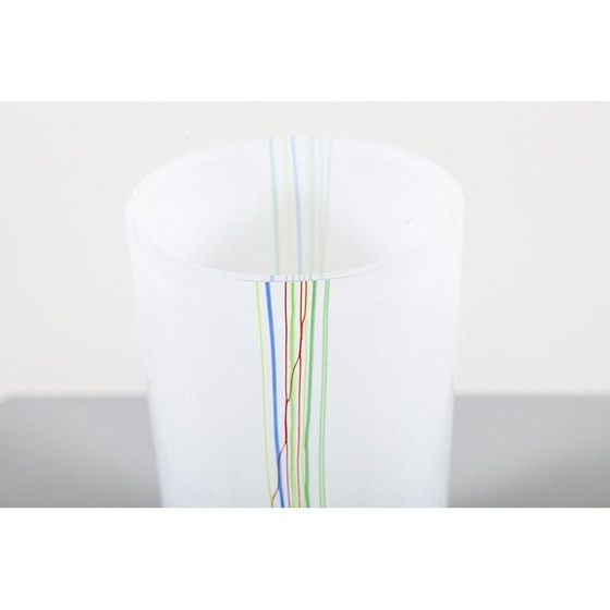 Image 1 of Bel ensemble de 3 vases en verre vintage de la série Rainbow, 1970