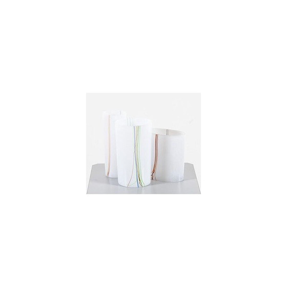 Image 1 of Bel ensemble de 3 vases en verre vintage de la série Rainbow, 1970
