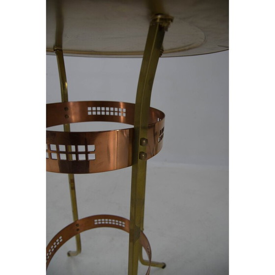 Image 1 of Table de fumeur vintage avec lampe, années 1900