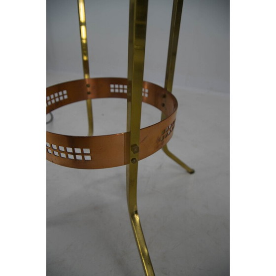 Image 1 of Table de fumeur vintage avec lampe, années 1900