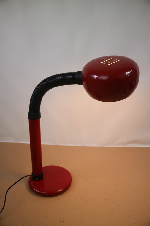 Lampe à poser rouge vintage