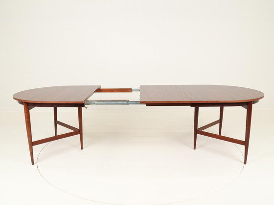 Image 1 of Table de salle à manger ovale extensible par Oswald Vermaercke pour V Form, Belgique, années 1960