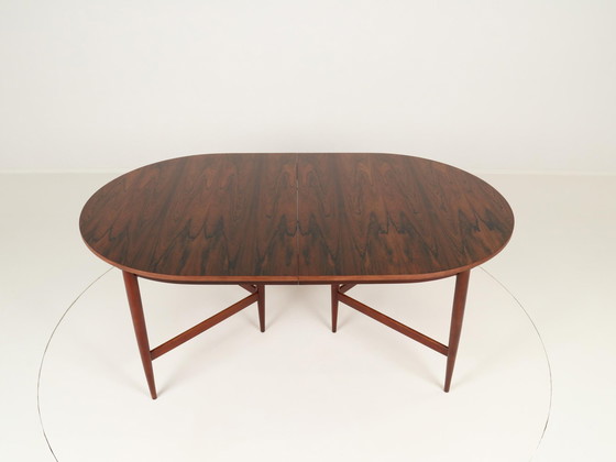 Image 1 of Table de salle à manger ovale extensible par Oswald Vermaercke pour V Form, Belgique, années 1960