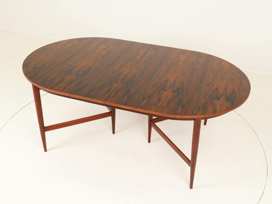 Image 1 of Table de salle à manger ovale extensible par Oswald Vermaercke pour V Form, Belgique, années 1960