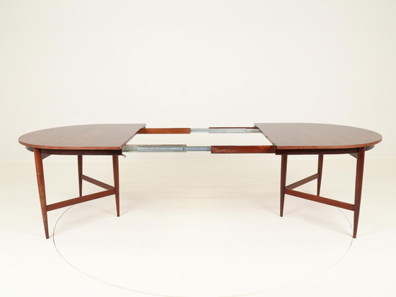 Image 1 of Table de salle à manger ovale extensible par Oswald Vermaercke pour V Form, Belgique, années 1960