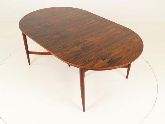 Image 1 of Table de salle à manger ovale extensible par Oswald Vermaercke pour V Form, Belgique, années 1960