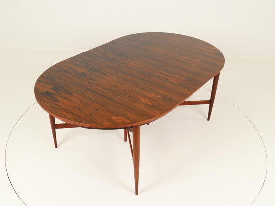 Image 1 of Table de salle à manger ovale extensible par Oswald Vermaercke pour V Form, Belgique, années 1960