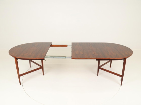 Image 1 of Table de salle à manger ovale extensible par Oswald Vermaercke pour V Form, Belgique, années 1960