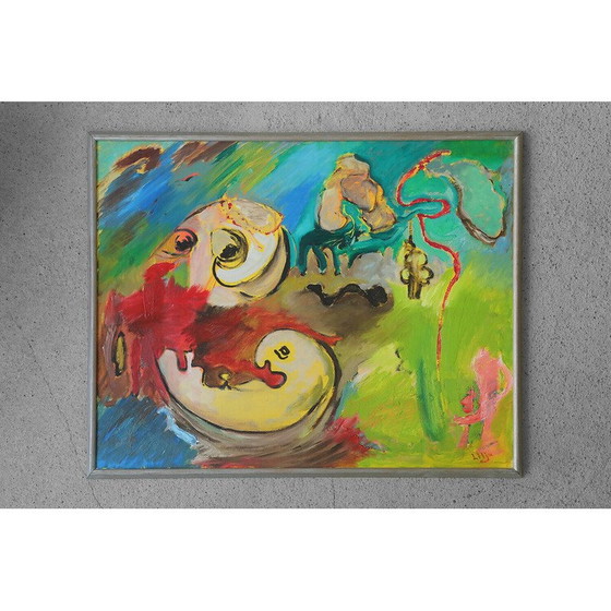 Image 1 of Peinture vintage de Lennart Lilja, Suède 1950