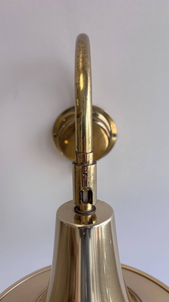 Image 1 of Lampe murale vintage en laiton Börje Claes
