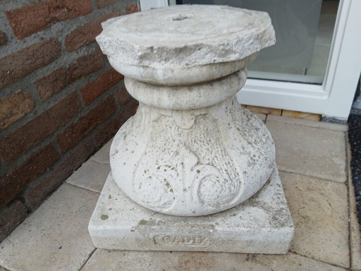 Socle Socle de jardin Bloc de présentation Console en béton Solide