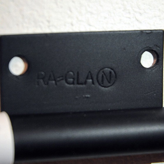 Image 1 of Paire d'appliques vintage en laiton et métal noir pour Ra-Gla Belysning, Norvège 1960