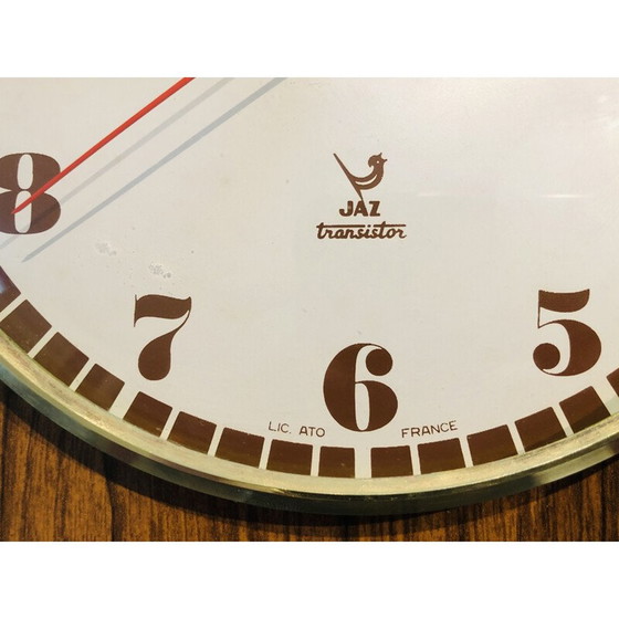 Image 1 of Horloge vintage en laiton et formica par JAZ 1970