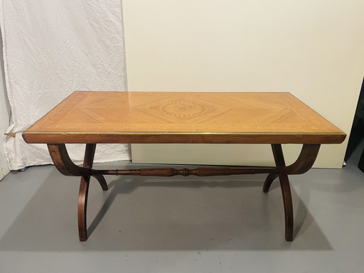 Table Basse En Marqueterie Française Néoclassique Circa 1920