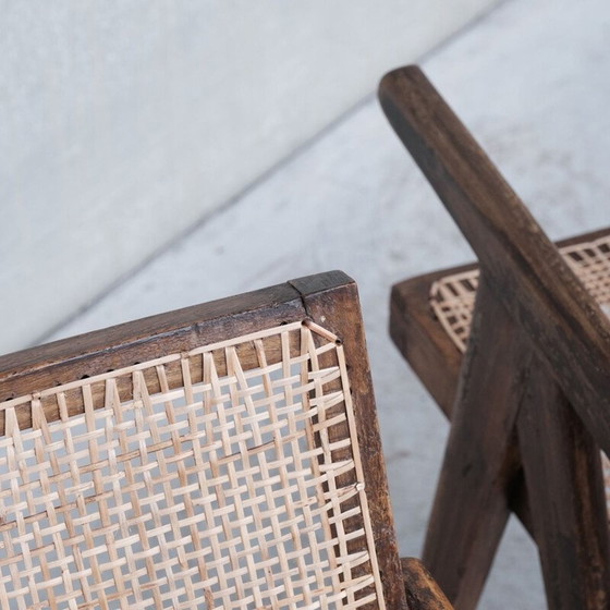 Image 1 of 2 chaises de bureau vintage Chandigarh PJ-SI-28-B