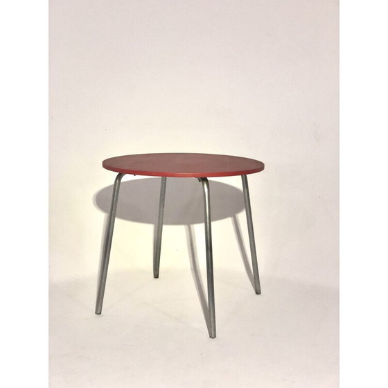 Image 1 of Table vintage en skaï et aluminium, 1960-1970