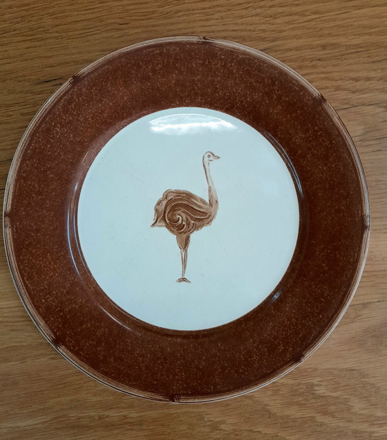 Image 1 of 5X Assiettes Vintage Animaux De La Savane 