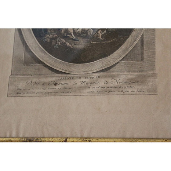 Image 1 of Paire de tableaux anciens dédiés à la Marquise Madame de Montesquiou