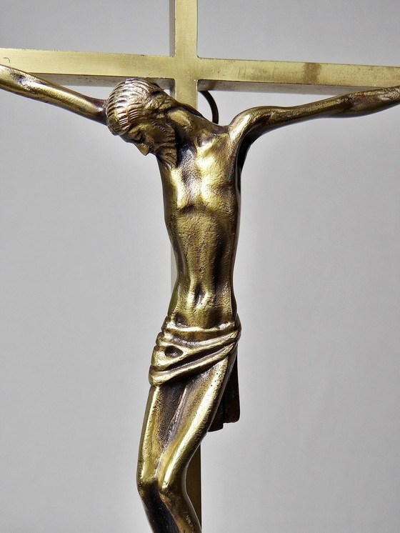 Image 1 of Crucifix Bronze Et Laiton Fin