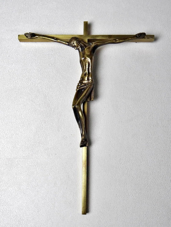 Image 1 of Crucifix Bronze Et Laiton Fin