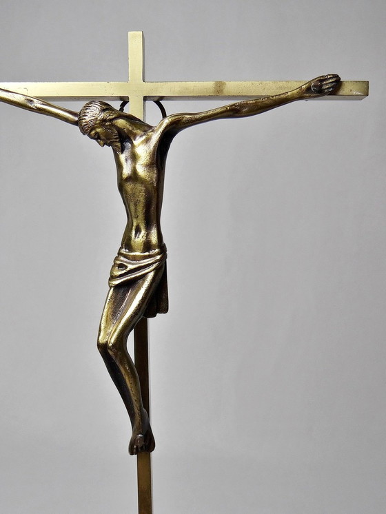 Image 1 of Crucifix Bronze Et Laiton Fin