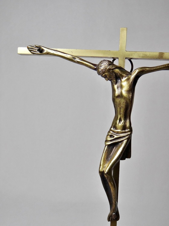 Image 1 of Crucifix Bronze Et Laiton Fin