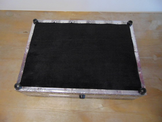 Image 1 of Boîtes à bijoux bleues et noires Origine Inde