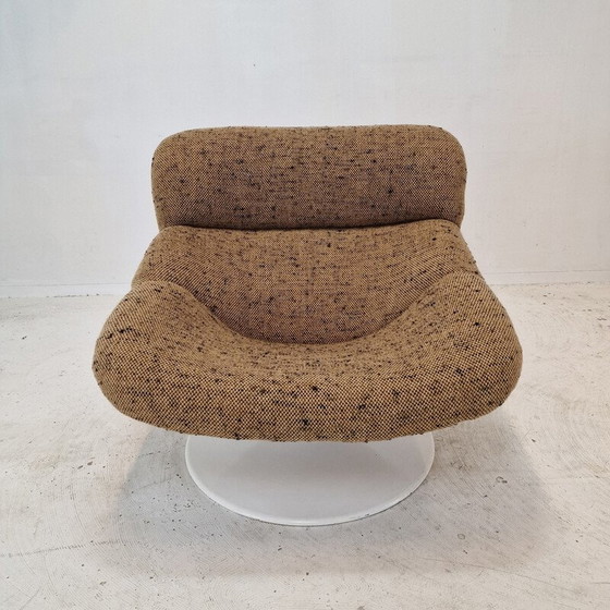 Image 1 of Fauteuil vintage modèle F518 en bois et métal par Geoffrey Harcourt pour Artifort, 1970