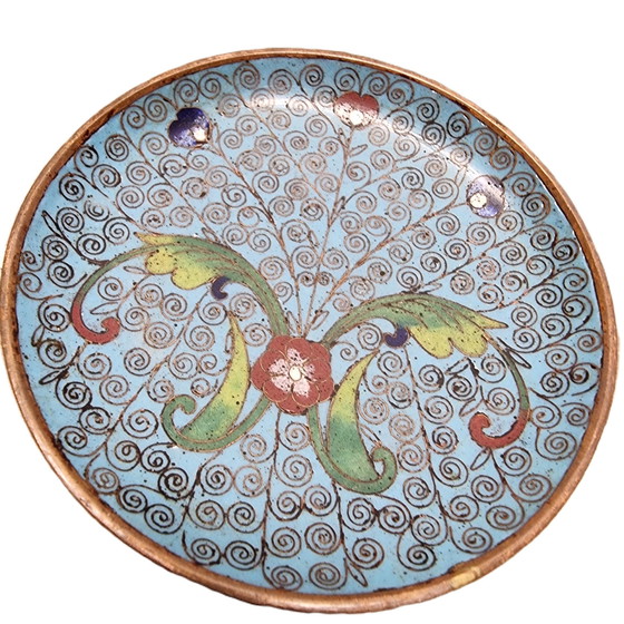 Image 1 of Bol en cloisonné vintage, 1970