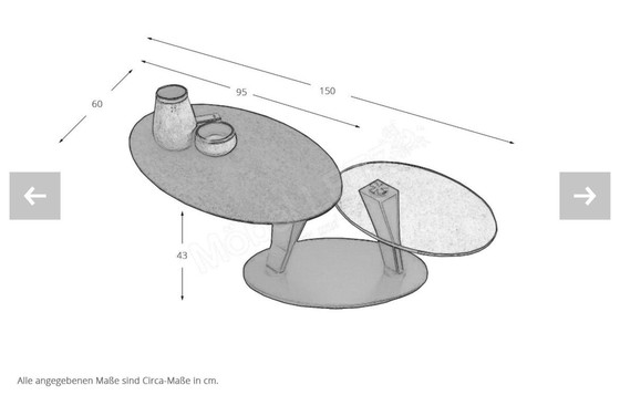 Image 1 of Table basse Ovalia Akante