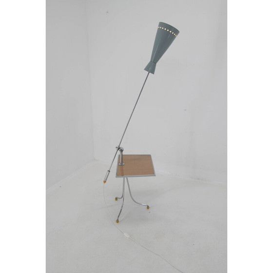 Image 1 of Lampadaire vintage de l'ère spatiale avec abat-jour réglable, 1960