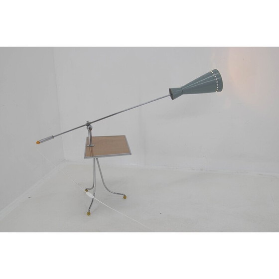 Image 1 of Lampadaire vintage de l'ère spatiale avec abat-jour réglable, 1960