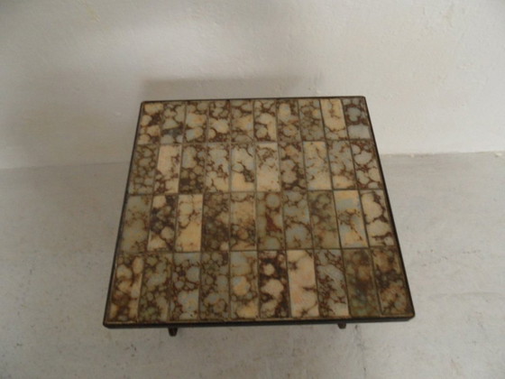 Image 1 of Table d'appoint vintage avec carreaux 1960's