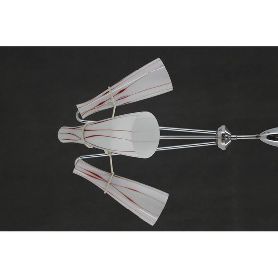Image 1 of Lustre en verre vintage, Tchécoslovaquie 1970