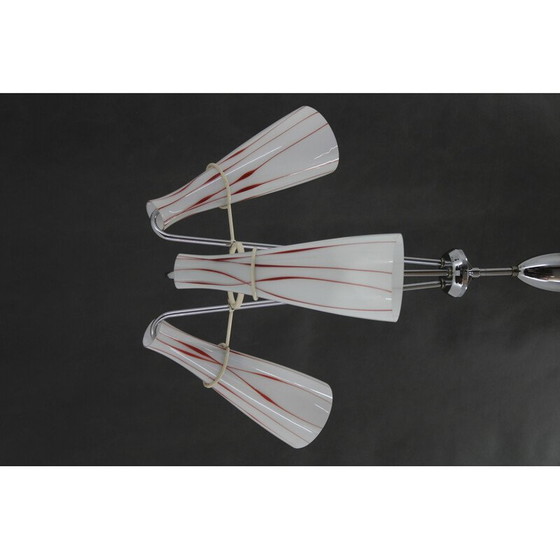 Image 1 of Lustre en verre vintage, Tchécoslovaquie 1970