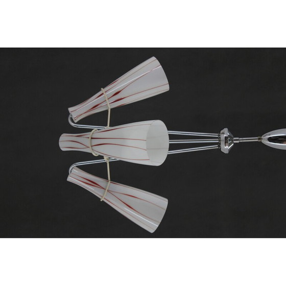 Image 1 of Lustre en verre vintage, Tchécoslovaquie 1970