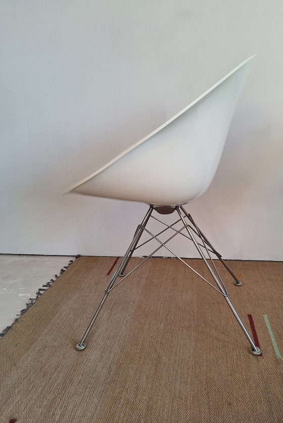 Image 1 of Kartell Eros Eiffel Tower Legs Chair By Philippe Starck, 2 Pieces