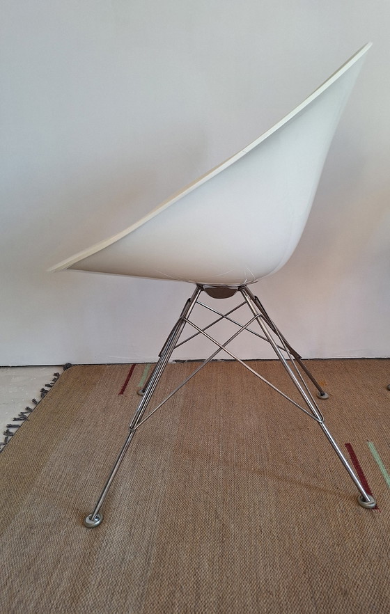 Image 1 of Kartell Eros Eiffel Tower Legs Chair By Philippe Starck, 2 Pieces