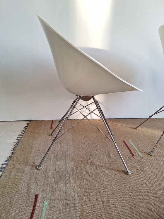 Image 1 of Kartell Eros Eiffel Tower Legs Chair By Philippe Starck, 2 Pieces