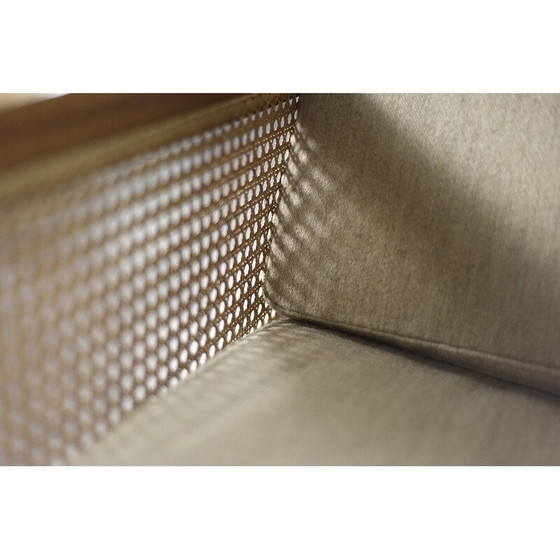 Image 1 of Fauteuil vintage en acajou et osier par Bernt Petersen dla Wørts Møbelsnedkeri, Danemark 1960