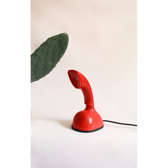 Image 1 of Téléphone rouge vintage Cobra ou Ericofon par Ralph Lysells et Hugo Blomberg pour Ericsson, Suède 1956