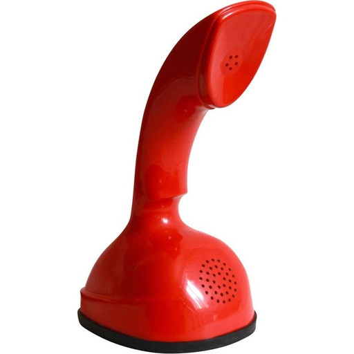 Téléphone rouge vintage Cobra ou Ericofon par Ralph Lysells et Hugo Blomberg pour Ericsson, Suède 1956