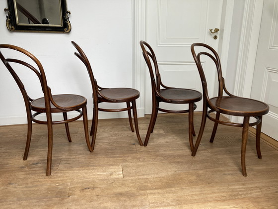 Image 1 of 4X chaises Thonet originales n° 14