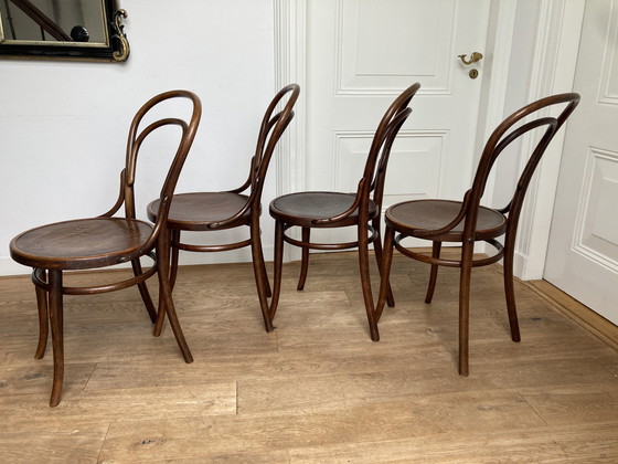 Image 1 of 4X chaises Thonet originales n° 14