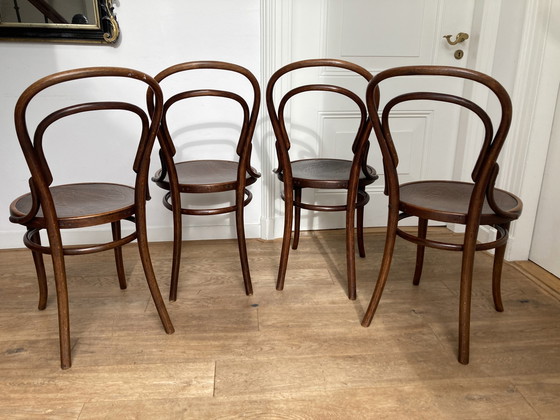 Image 1 of 4X chaises Thonet originales n° 14