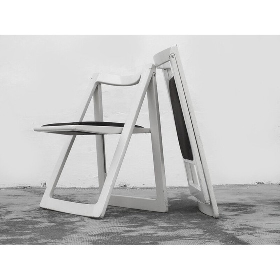 Image 1 of Paire de chaises vintage Trieste en bois et velours par Jacober Aldo et D'Aniello pour Bazzani Itaky, 1970