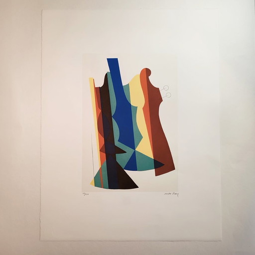 1970S Man Ray Lithographie en édition limitée. Signature de l'auteur et numérotée au crayon.