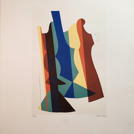 1970S Man Ray Lithographie en édition limitée. Signature de l'auteur et numérotée au crayon.