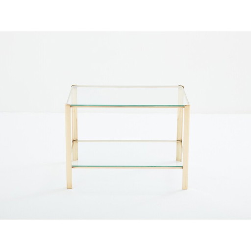 Table d'appoint vintage en bronze par Jacques Théophile Lepelletier pour Broncz, 1960