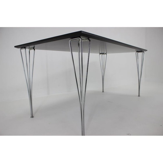 Image 1 of Table de salle à manger rectangulaire vintage par Piet Hein, Bruno Mathsson et Arne Jacobsen pour Friz Hansen, années 1980
